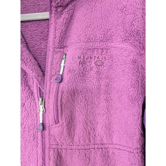 Mountain Hardwear Fleece Zip Up Jacket women's size medium purple cozy - Picture 2 of 9
